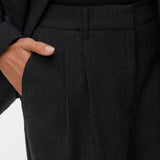 VERO MODA VMBESTIE wide dad pant in dark grey melange - Image 5