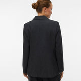 VERO MODA VMBESTIE wide dad pant in dark grey melange - Image 7