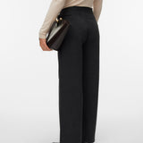 VERO MODA VMBESTIE wide strap pant in dark grey melange as offer sample - Image 2