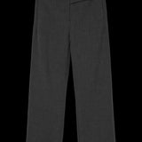 VERO MODA VMBESTIE wide strap pant in dark grey melange as offer sample - Image 3