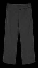 VERO MODA VMBESTIE wide strap pant in dark grey melange as offer sample - Image 3