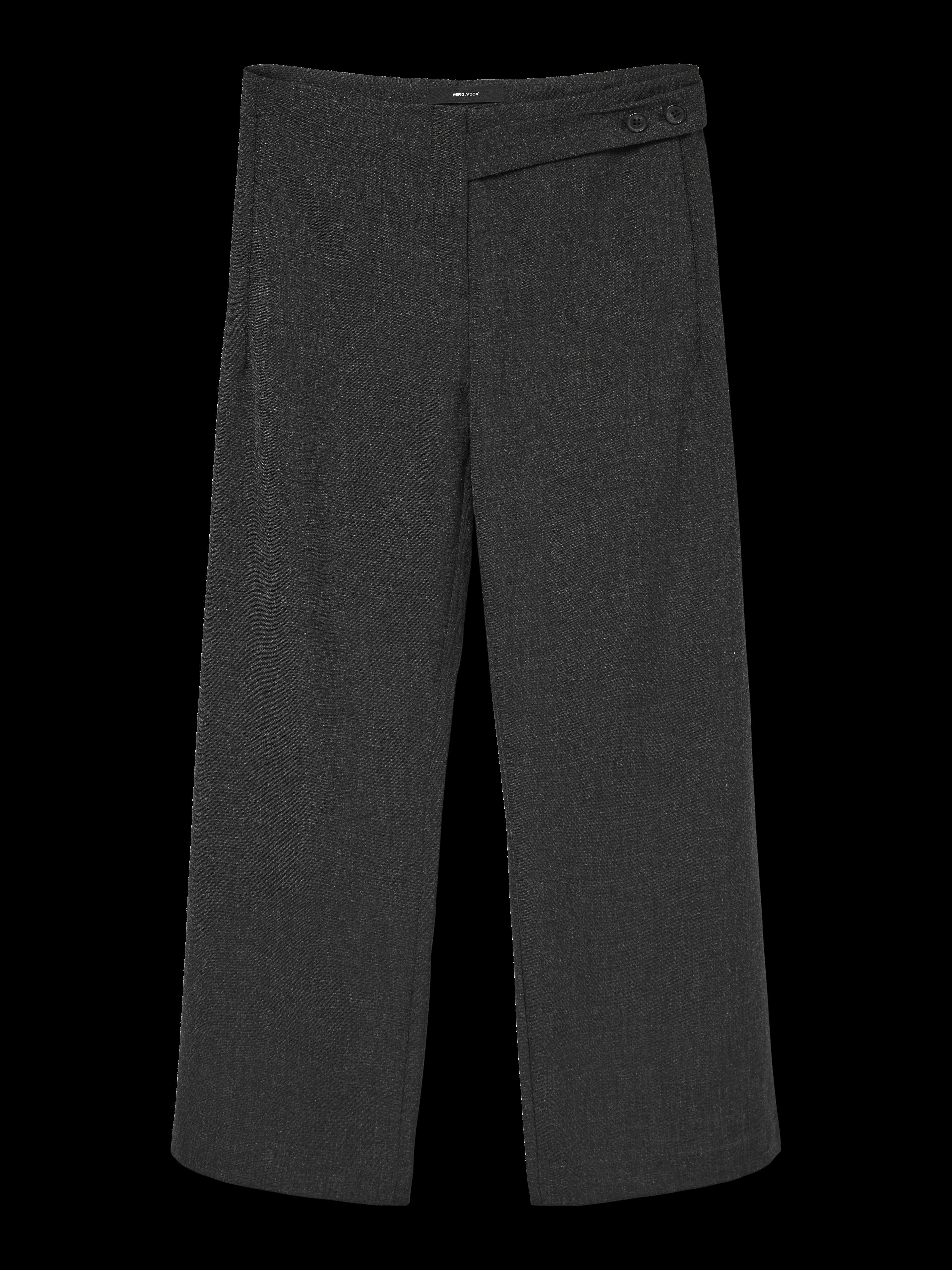 VERO MODA VMBESTIE wide strap pant in dark grey melange as offer sample - Image 3