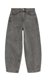VERO MODA VMBILLIE barrel ank rhine in medium grey denim rhinestone - Image 3