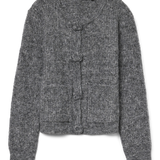 VERO MODA VMBLOSSOM o-neck cardigan boo in medium grey melange - Image 3