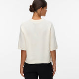 VERO MODA VMBOOM 2/4 o-nk oversize pullove in birch melange - Image 2