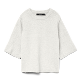 VERO MODA VMBOOM 2/4 o-nk oversize pullove in birch melange - Image 3