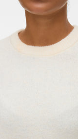 VERO MODA VMBOOM 2/4 o-nk oversize pullove in birch melange - Image 5