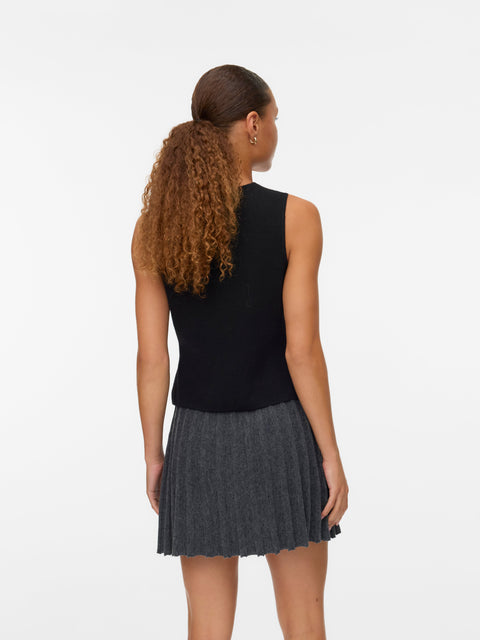 VERO MODA VMBRISA v-neck vest in black