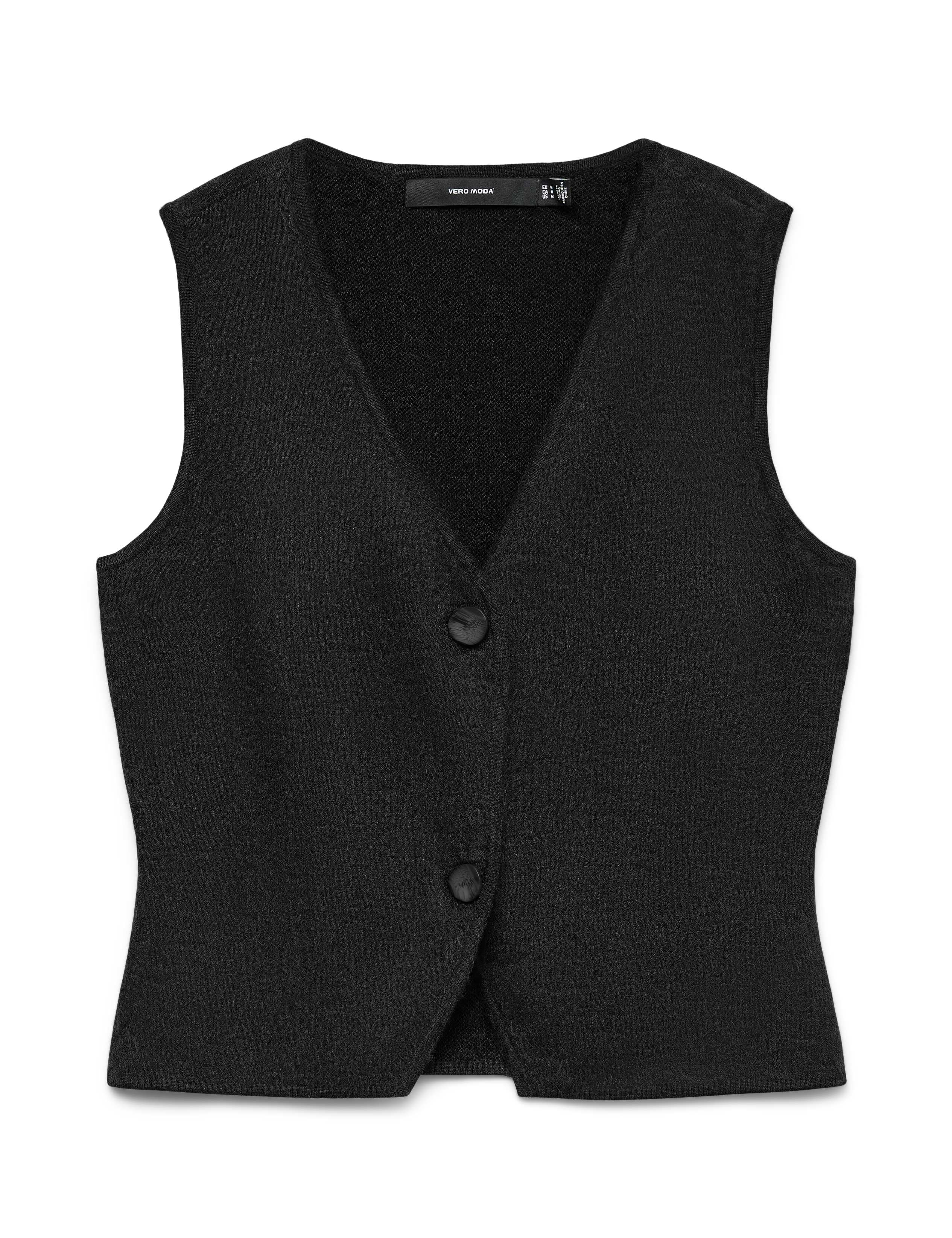 VERO MODA VMBRISA v-neck vest - black