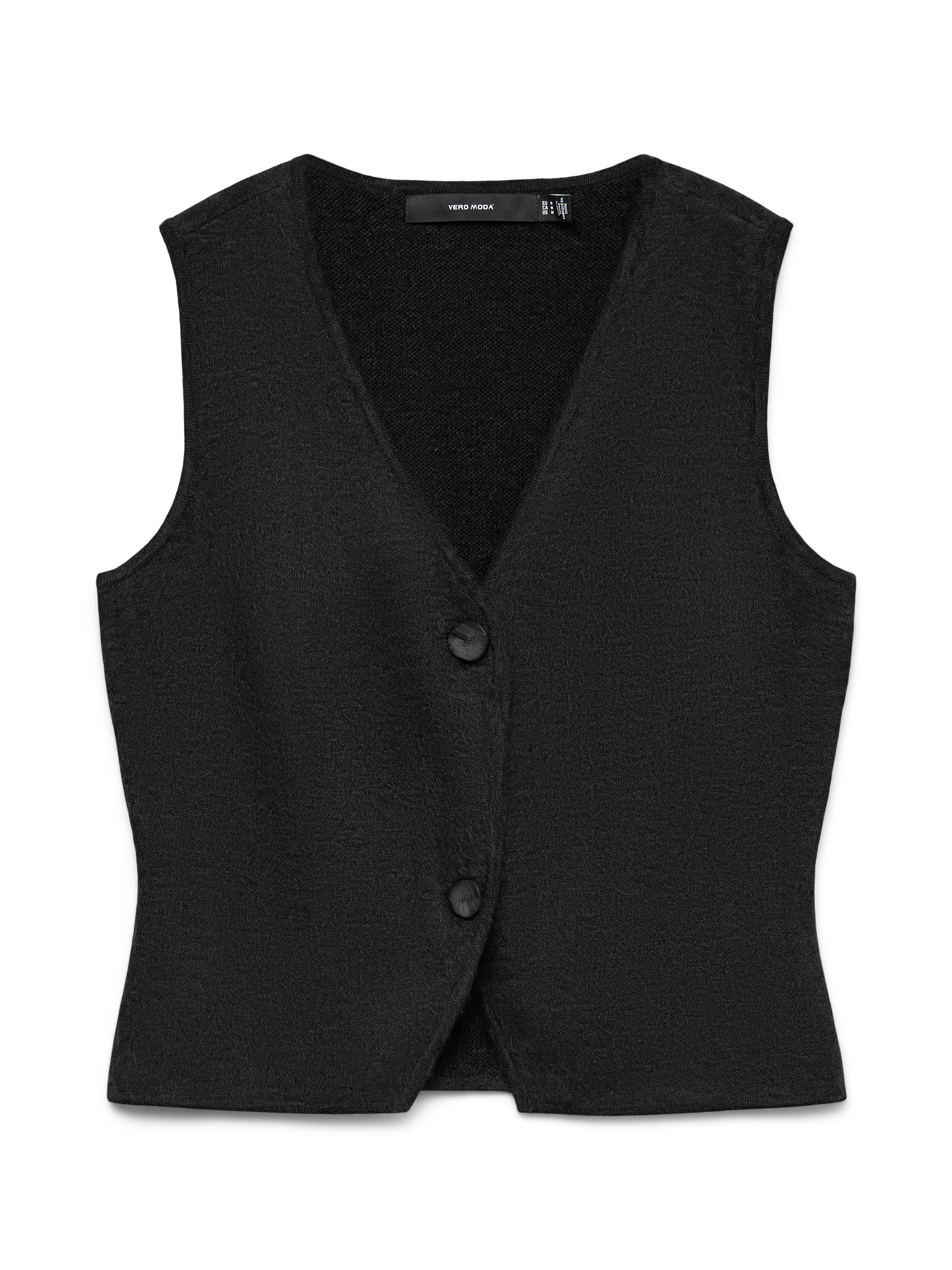 VERO MODA VMBRISA v-neck vest - black