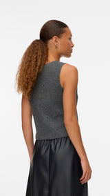 VERO MODA VMBRISA v-neck vest - medium grey melange