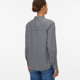 VERO MODA VMBUMPY basic shirt in india ink eva snow white - Image 2