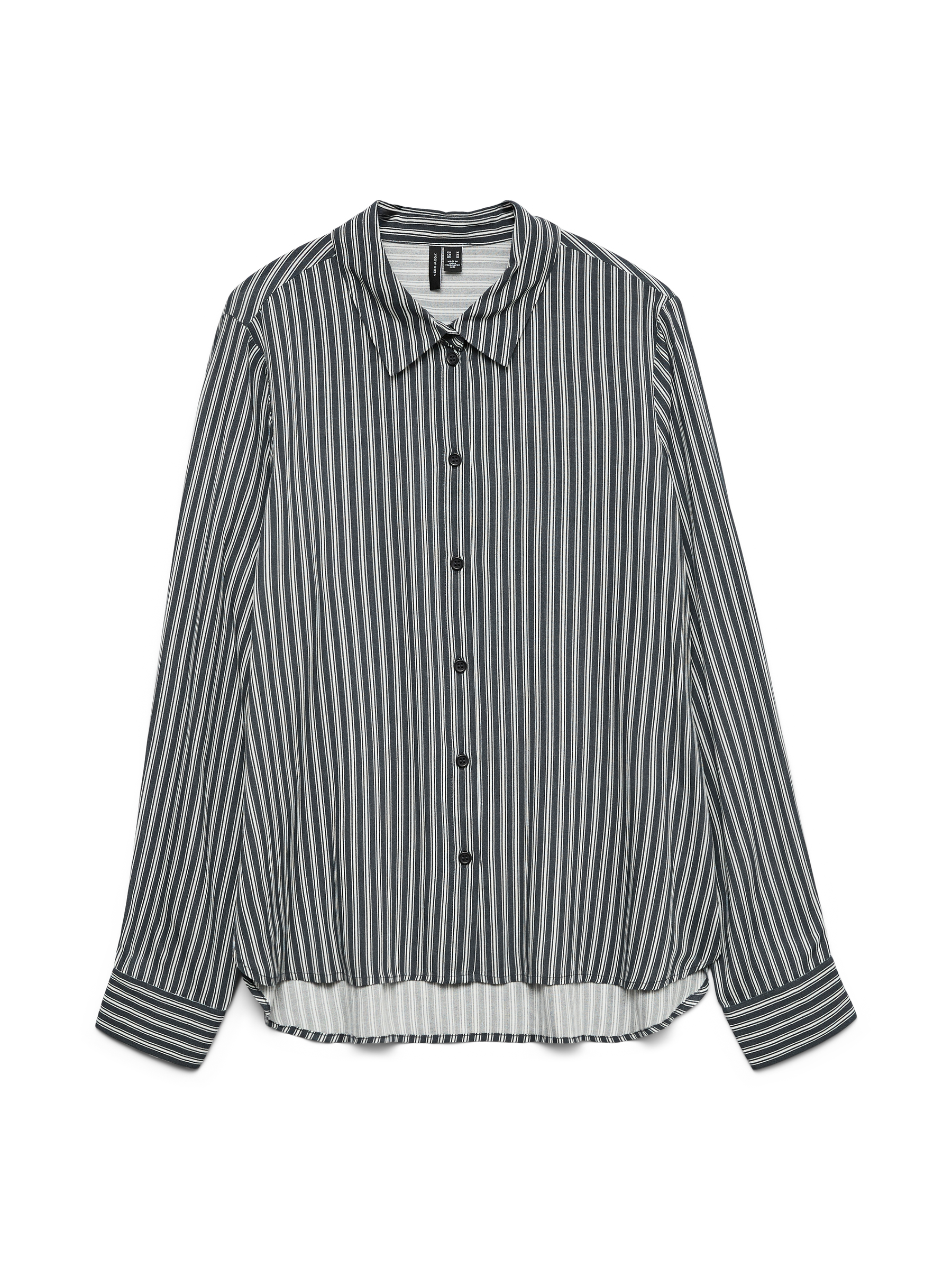 VERO MODA VMBUMPY basic shirt in india ink eva snow white - Image 3