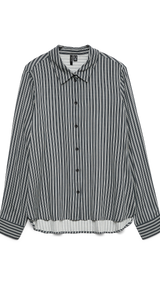 VERO MODA VMBUMPY basic shirt in india ink eva snow white - Image 3