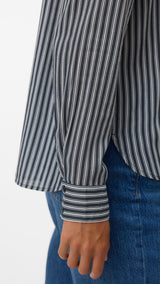 VERO MODA VMBUMPY basic shirt in india ink eva snow white - Image 5