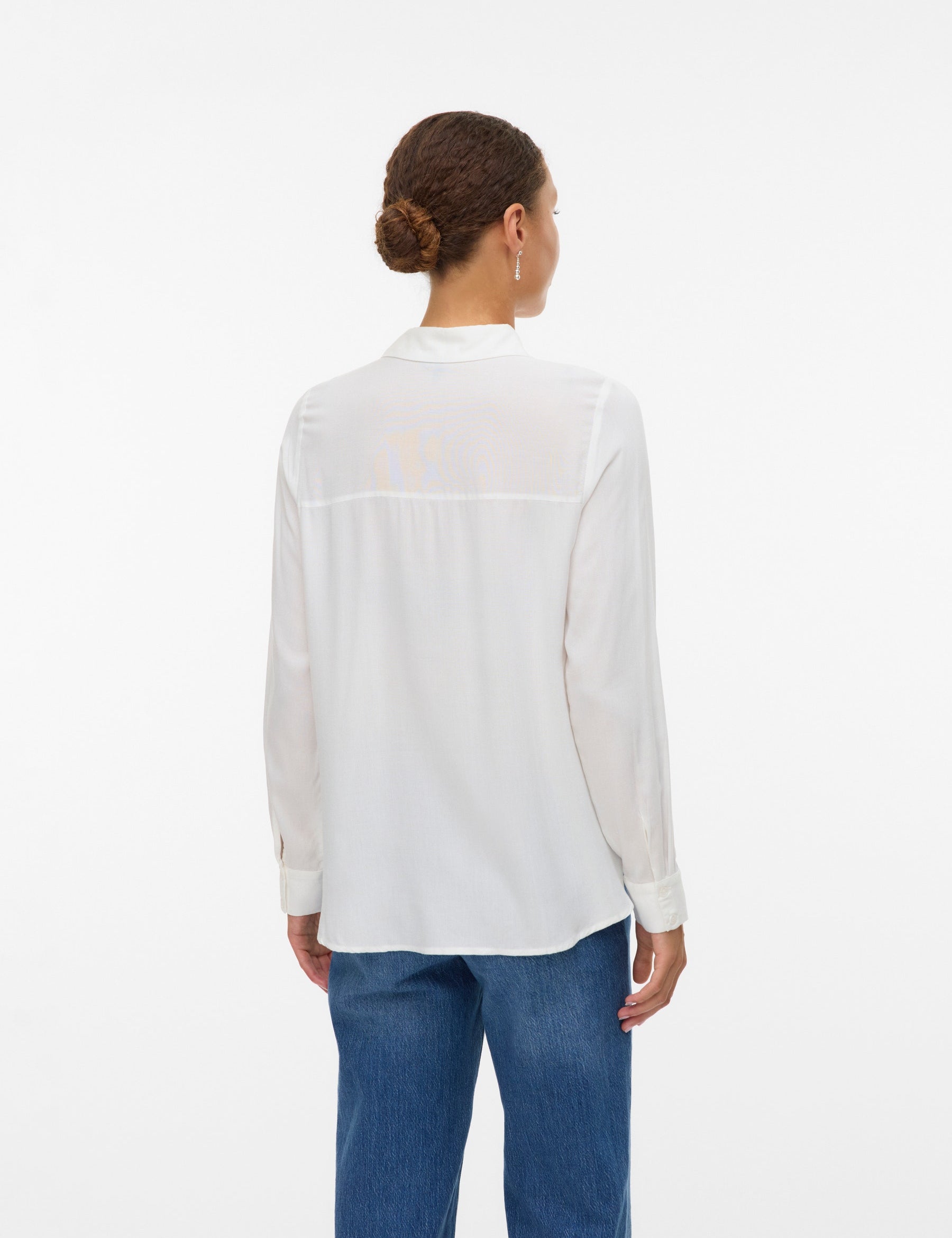 VERO MODA VMBUMPY basic shirt in snow white - Image 2