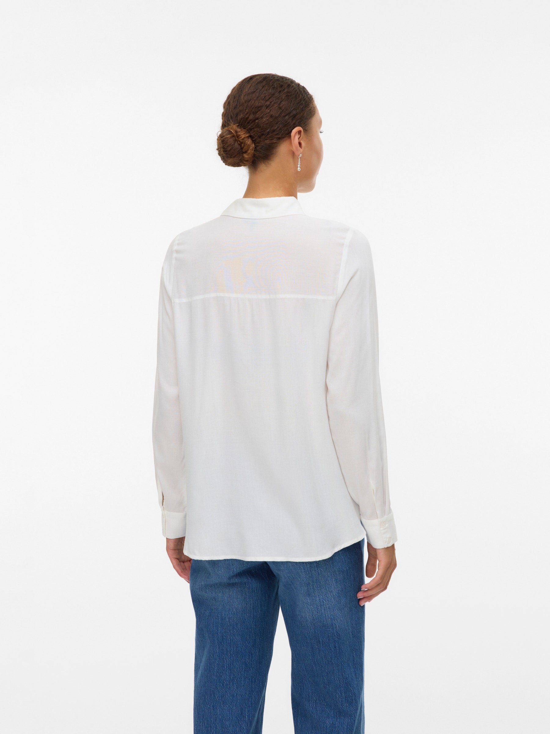 VERO MODA VMBUMPY basic shirt in snow white - Image 2