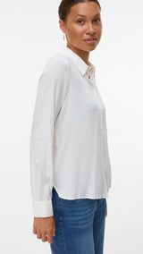 VERO MODA VMBUMPY basic shirt in snow white - Image 4