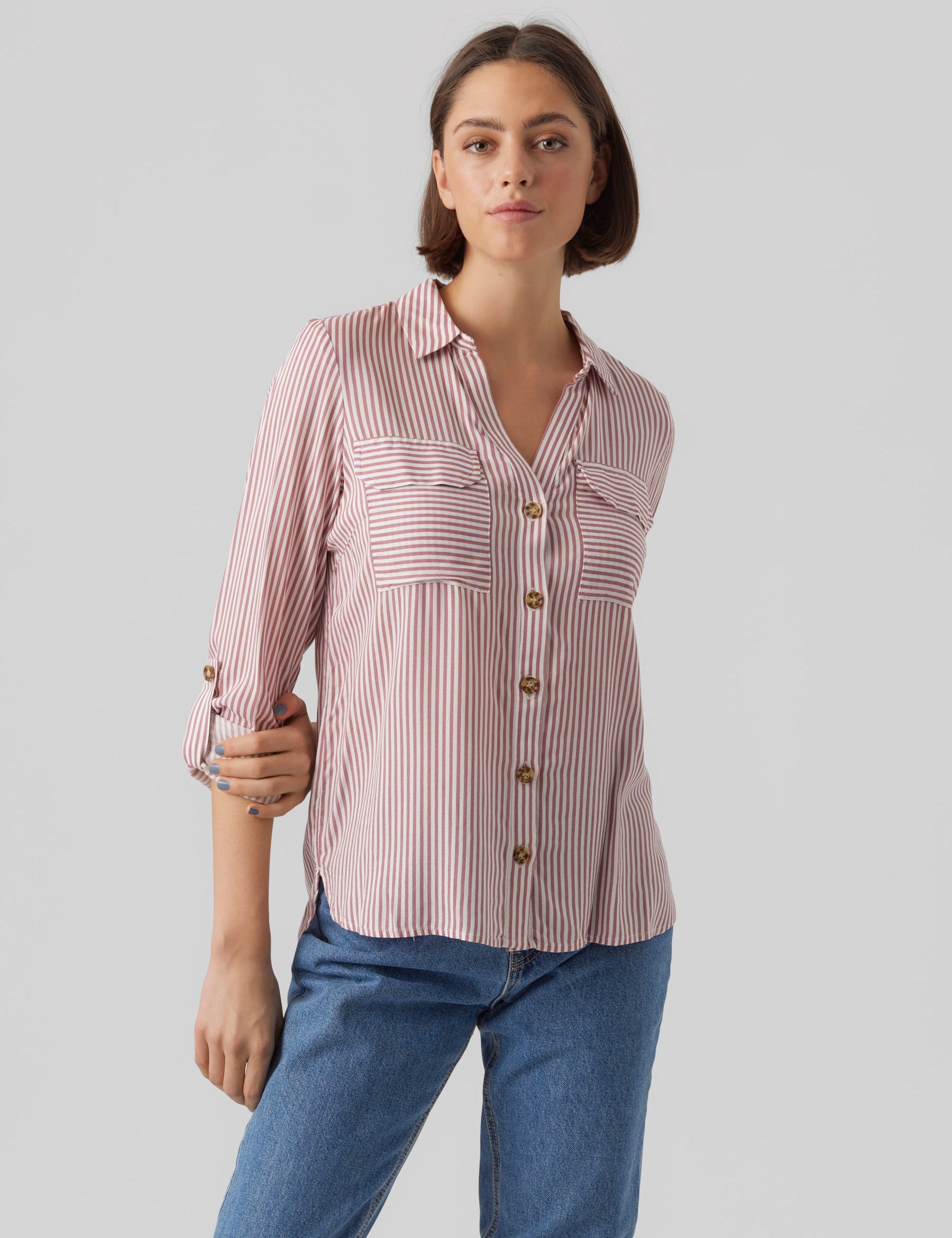 VERO MODA VMBUMPY shirt new in snow white - Image 1