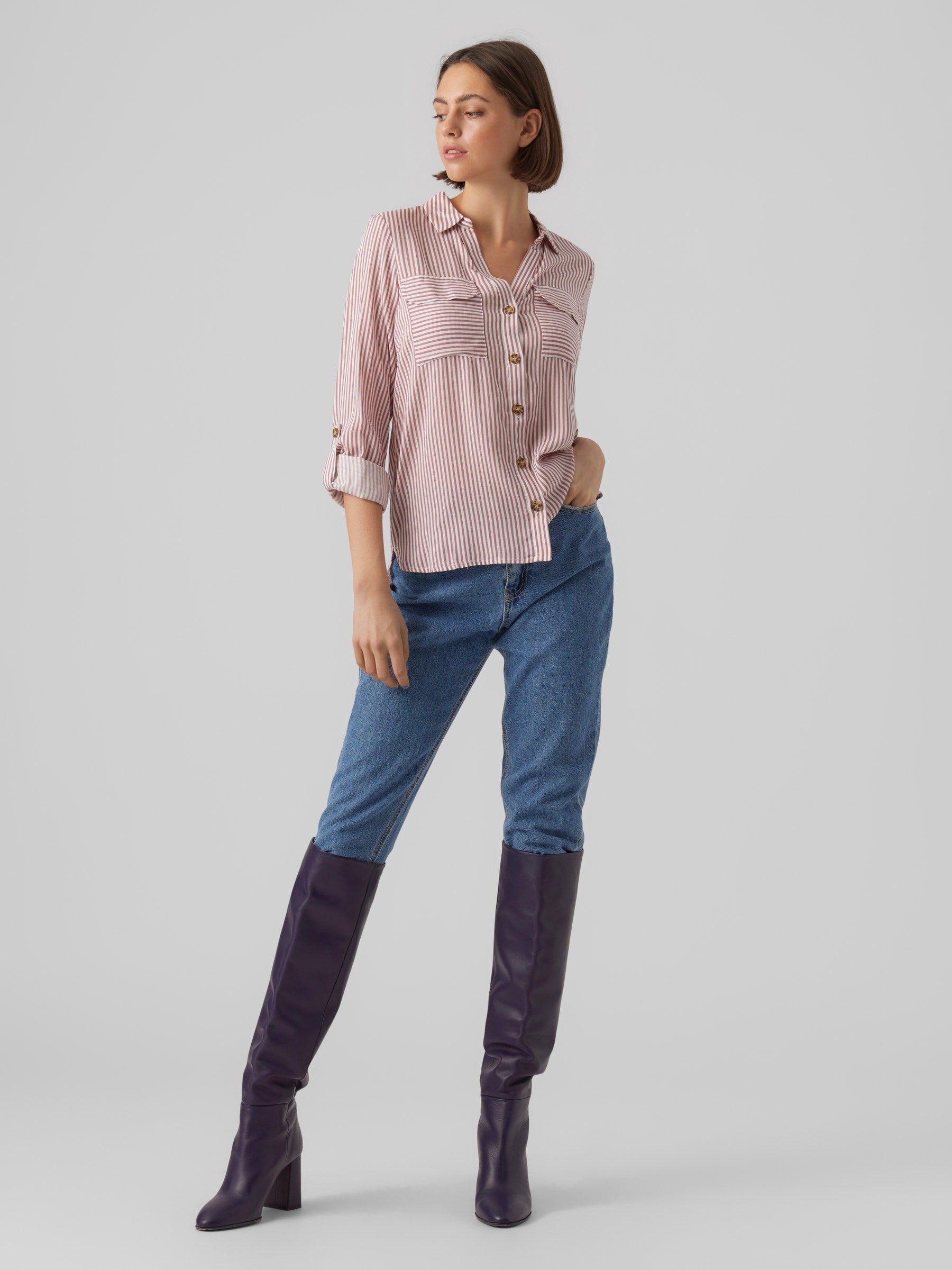 VERO MODA VMBUMPY shirt new in snow white - Image 4