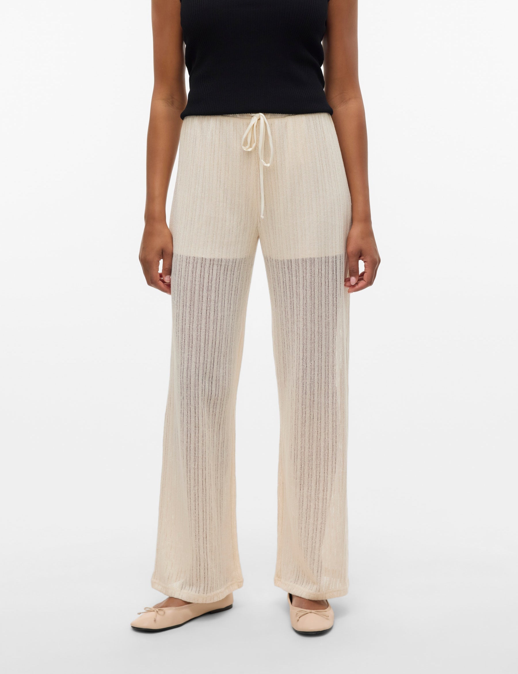 VERO MODA VMCAILEY wide pants in birch - Image 1
