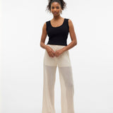 VERO MODA VMCAILEY wide pants in birch - Image 4