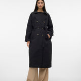 VERO MODA VMCHLOE long trenchcoat in black - Image 1