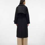 VERO MODA VMCHLOE long trenchcoat in black - Image 2