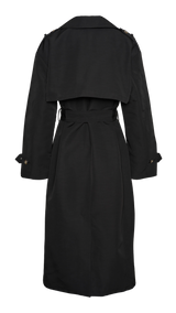 VERO MODA VMCHLOE long trenchcoat in black - Image 4