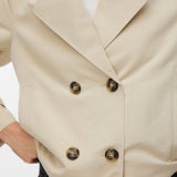VERO MODA VMCHLOEMIA short trenchcoat in oatmeal - Image 5