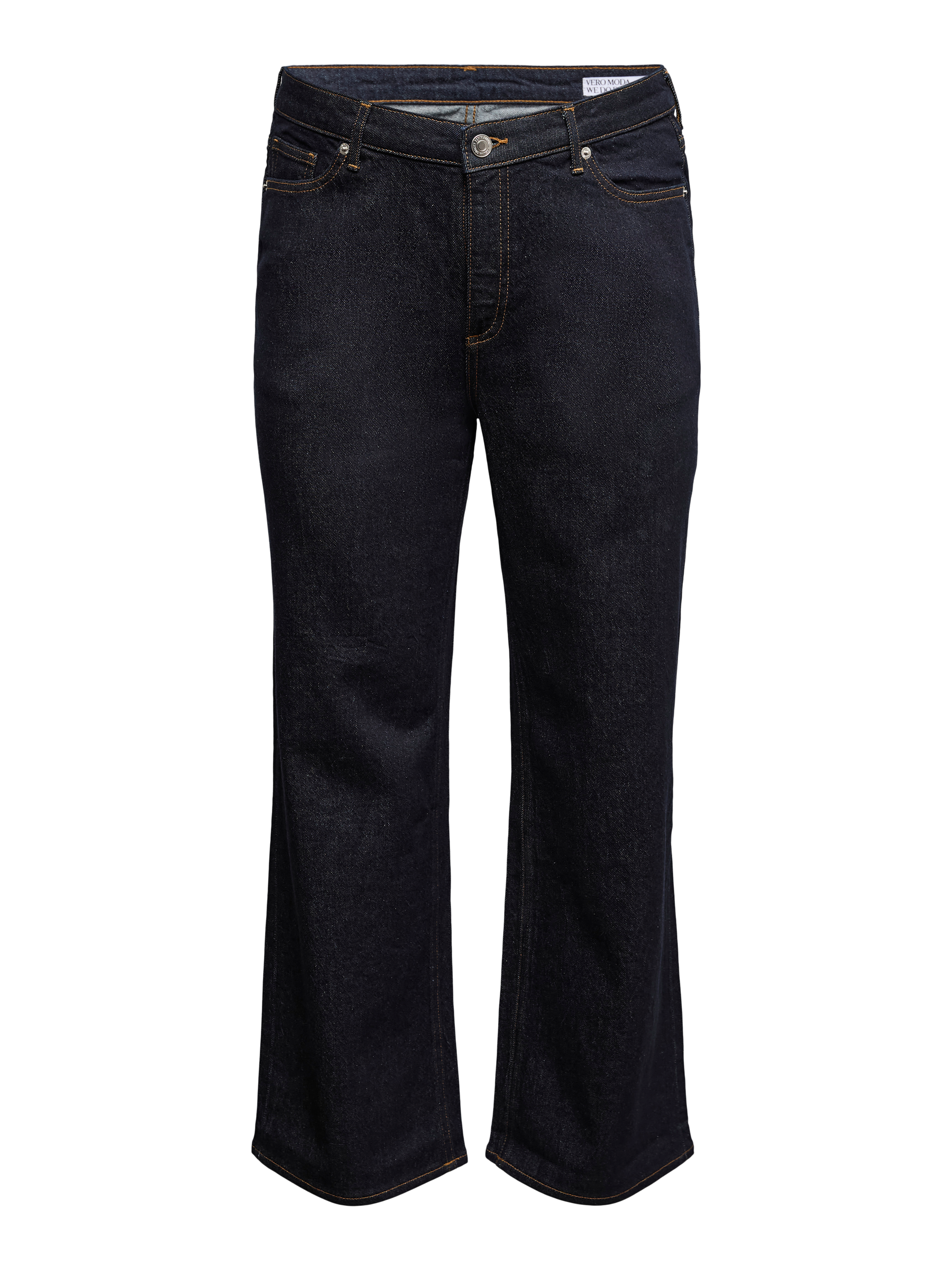 VERO MODA VMCTESSA wide cur in dark blue denim rinse - Image 3