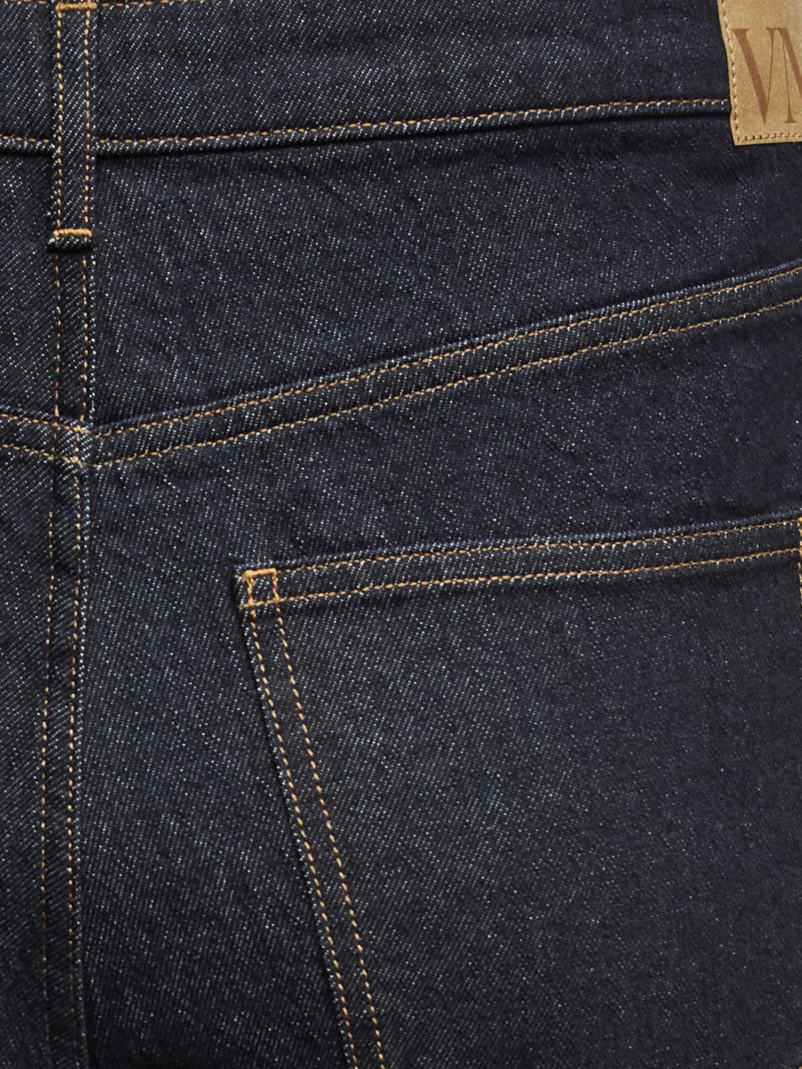 VERO MODA VMCTESSA wide cur in dark blue denim rinse - Image 4
