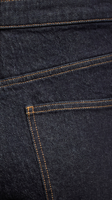 VERO MODA VMCTESSA wide cur in dark blue denim rinse - Image 4