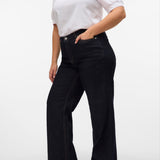 VERO MODA VMCTESSA wide cur in dark blue denim rinse - Image 6