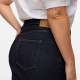VERO MODA VMCTESSA wide cur in dark blue denim rinse - Image 7