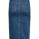 VERO MODA VMCVERI calf denim skirt mix cur in medium blue denim - Image 4