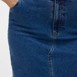 VERO MODA VMCVERI calf denim skirt mix cur in medium blue denim - Image 7