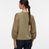 VERO MODA VMDAMINE sweat box in syrah - Image 2