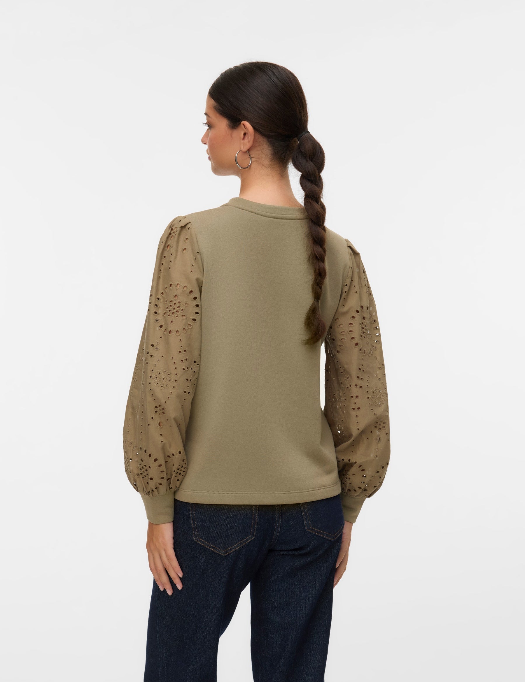 VERO MODA VMDAMINE sweat box in syrah - Image 2