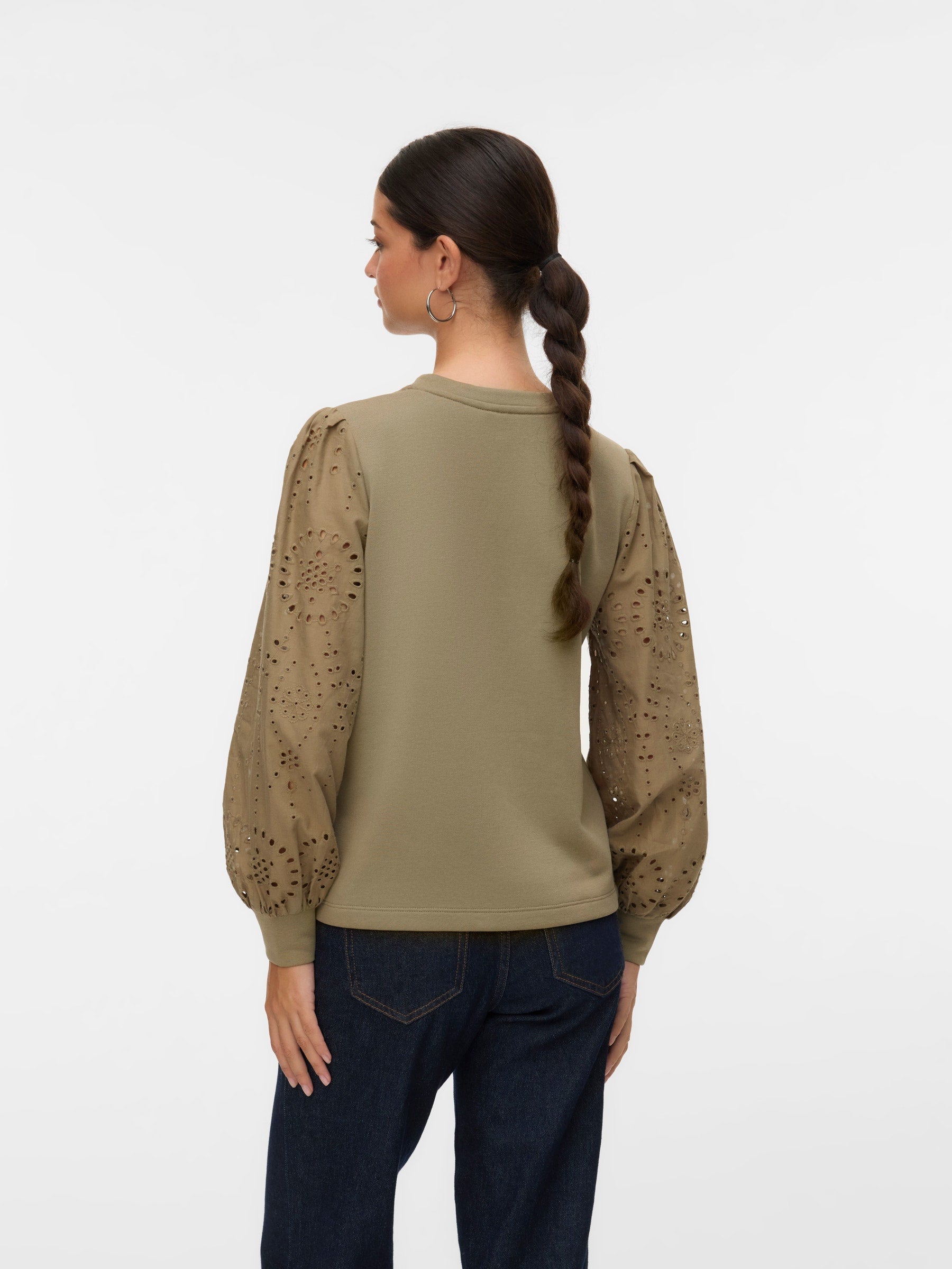 VERO MODA VMDAMINE sweat box in syrah - Image 2