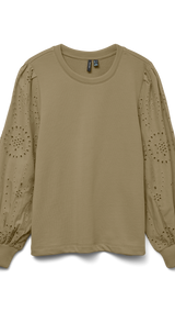 VERO MODA VMDAMINE sweat box in syrah - Image 3