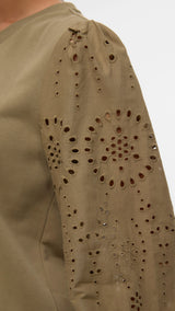 VERO MODA VMDAMINE sweat box in syrah - Image 5