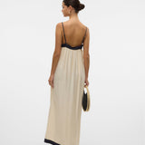 VERO MODA VMDENISE singlet ankle dress in black birch - Image 2