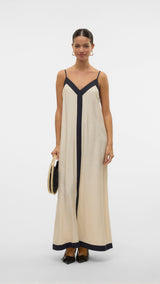VERO MODA VMDENISE singlet ankle dress in black birch - Image 4