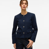 VERO MODA VMDIANA short jacket in navy blazer - Image 1