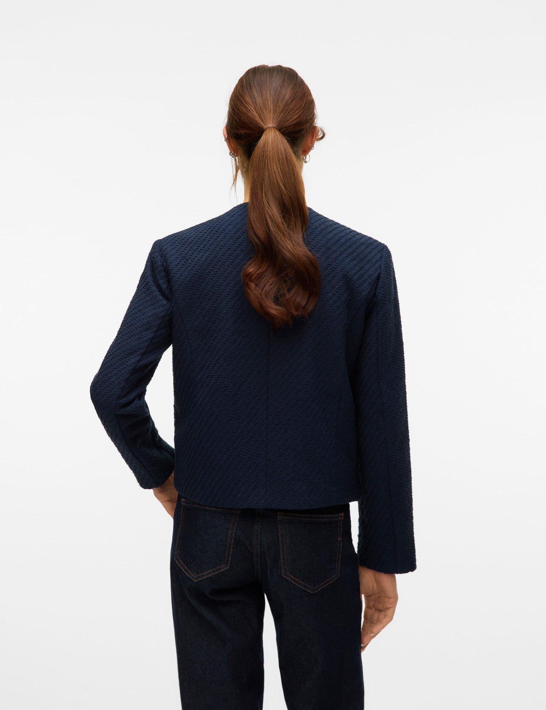 VERO MODA VMDIANA short jacket in navy blazer - Image 2