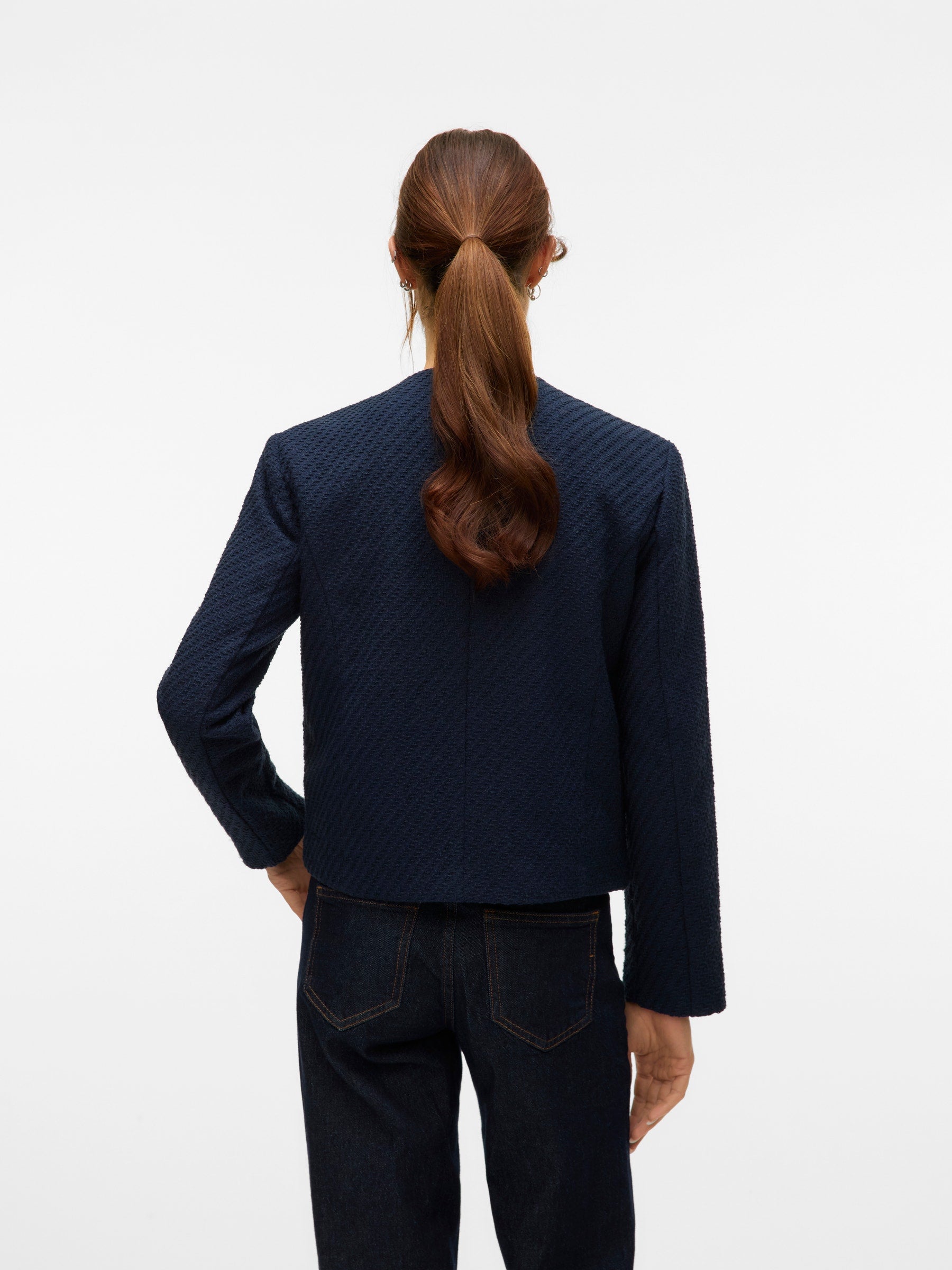 VERO MODA VMDIANA short jacket in navy blazer - Image 2