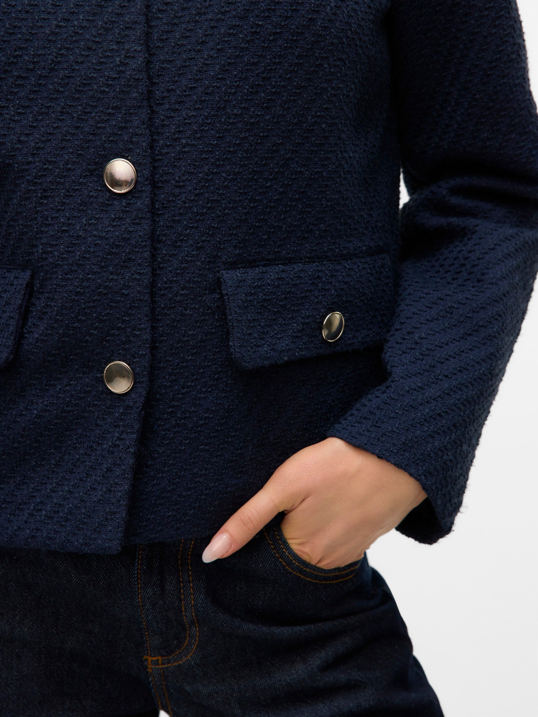 VERO MODA VMDIANA short jacket in navy blazer - Image 6