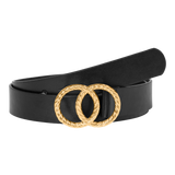VERO MODA VMDITTE coated belt in black/w.gold - Image 1