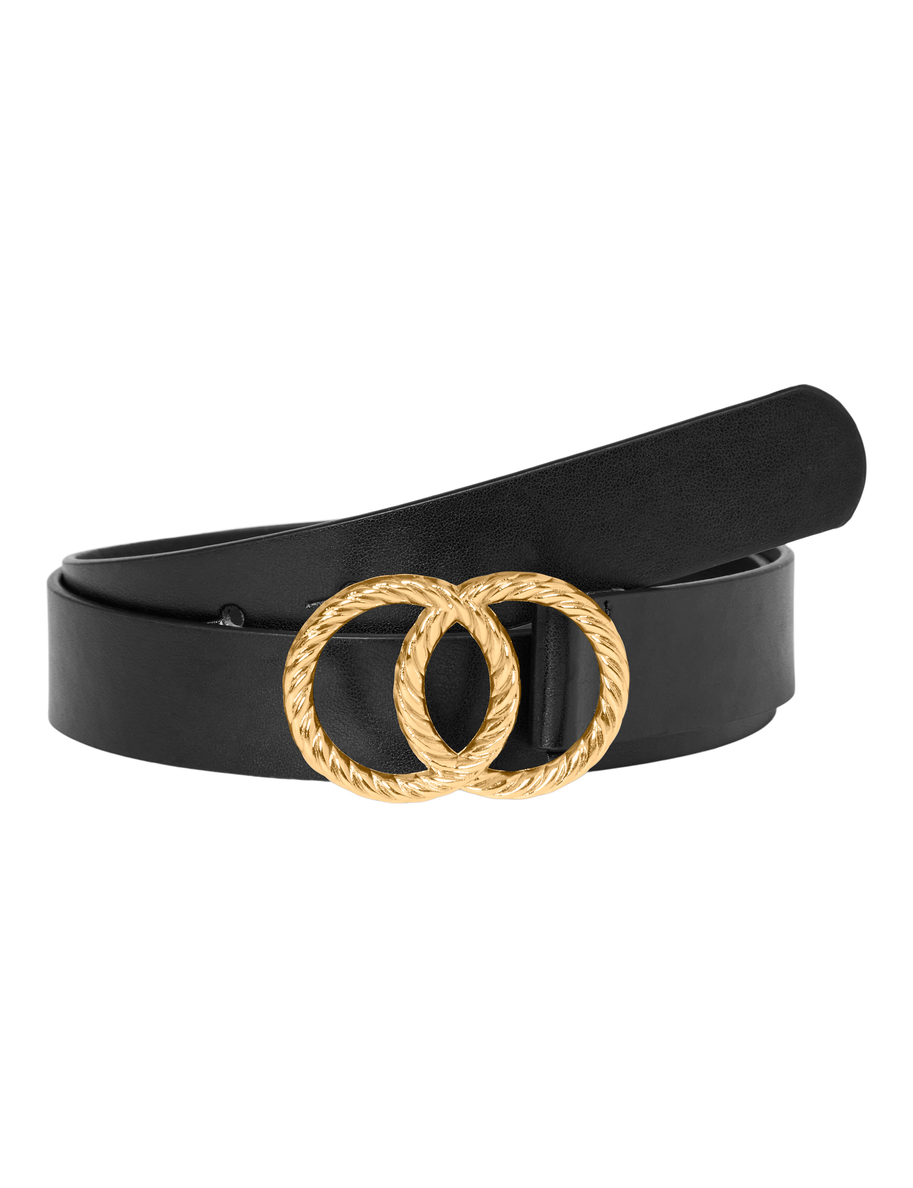 VERO MODA VMDITTE coated belt in black/w.gold - Image 1